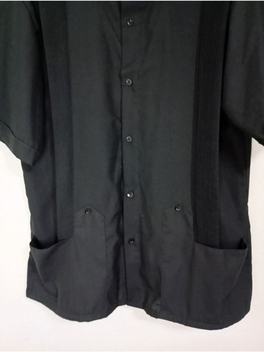 Y.A Bera Guayabera Shirt XXL Button-Up Mens Pocket Design Linen Cotton Blend - Picture 5 of 9